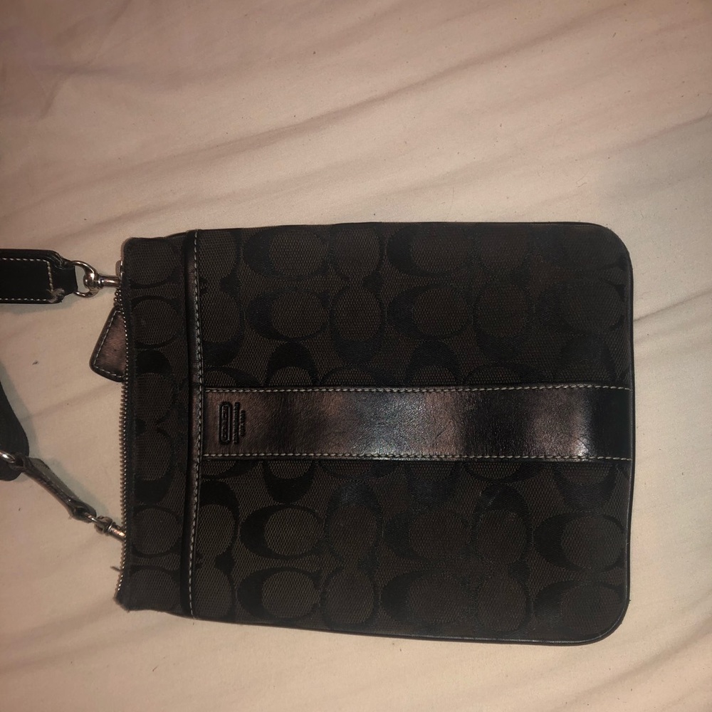 Coach black satchel
